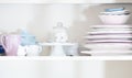 Shabby chic style dishware Royalty Free Stock Photo