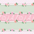 Shabby chic textile pattern background. Girly.