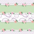 Shabby chic textile pattern background. Girly. Royalty Free Stock Photo