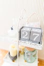 Shabby Chic Vintage Decoration Tray with 27th of May Anniversary Date