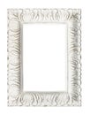 Shabby chic vintage picture frame, isolated. Royalty Free Stock Photo