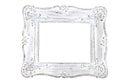 Shabby chic vintage picture frame, isolated Royalty Free Stock Photo