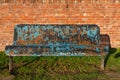 Shabby Park Bench Royalty Free Stock Photo