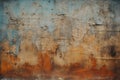 Shabby Rusty patchwork vintage wall. Generate Ai