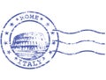 Shabby stamp with Colosseum Royalty Free Stock Photo