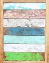Shabby varicolored Wood Background