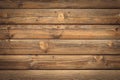 Shabby wood texture. Vintage wooden fence, desk surface. Natural color. Weathered timber, background. Brown old wood planks. Royalty Free Stock Photo