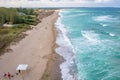 Aerial view of coast in Shabla town, Bulgaria