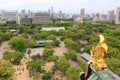 Shachihoko with Beautiful Scenery of Osaka Royalty Free Stock Photo