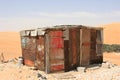 Shack in desert Royalty Free Stock Photo