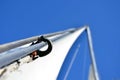 Shackle on the mast Royalty Free Stock Photo