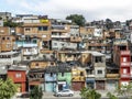 Shacks in the favellas,a poor neighborhood in Brazil