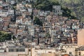 Shacks in the Favellas, a poor neighborhood in Rio de Janeiro