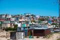 Shacks in informal settlement in khayelitsha township Royalty Free Stock Photo