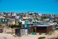 Shacks in informal settlement in khayelitsha township Royalty Free Stock Photo