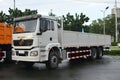 Shacman flat bed truck at Philconstruct in Pasay, Philippines
