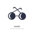 shade icon on white background. Simple element illustration from Fashion concept