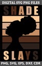 SHADE SLAYS siluet template Royalty Free Stock Photo