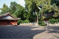 Shaded courtyard of ancient Chinese buildings in sunny afternoon Royalty Free Stock Photo