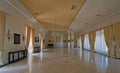 Shaded interior of one of rooms in Achilleion, Corfu, Greece