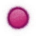 Shaded speckled graffiti sphere in pink burgundy