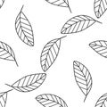 Shadeful forest - Seamless pattern of a lot of simple mango leav