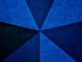 Shades of blue geometrical pattern acoustic wall