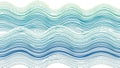 Shades of blue and green create a wave like pattern against a white Royalty Free Stock Photo