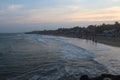 Shades of evening sky - Serenity Beach - Pondicherry tourism - India holiday destination - beach vacation Royalty Free Stock Photo