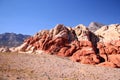 The shades of red on the boulders of Red Rock Canyon in the Nevada Desert Royalty Free Stock Photo