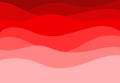 Shades Of Red Waves Background Vector Design