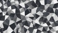 Monochromatic Geometric Low Poly Abstract Background with Sharp Angles and Shades of Gray and White Royalty Free Stock Photo