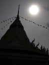 Buddhist temple thailand Shadow sun