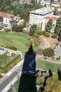 The shadow of the Campanile in Berkeley, California