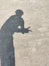 A shadow describes our self Anger Royalty Free Stock Photo