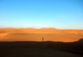 shadow in the desert Sahara