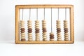 Shadow economy Wooden abacus calculator.