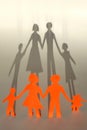 Shadow family Royalty Free Stock Photo