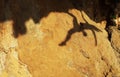 Shadow of a female rock climber Royalty Free Stock Photo