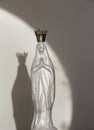 Shadow of the figure of the Virgin Mary Royalty Free Stock Photo