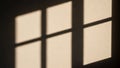 The shadow forms a rectangular grid pattern with four sections Royalty Free Stock Photo