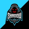 Shadow gaming E-sport logo. Demon E-sport logo Royalty Free Stock Photo