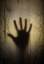 Shadow of horror hand Royalty Free Stock Photo