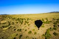 The shadow of a hot Air Balloon