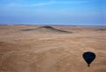 Ballooning over the desert in Namibia Royalty Free Stock Photo