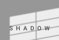 Shadow light overlay window wall scene mockup. Shadow transparent background