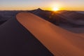 Desert Sunset in Ica, Peru Royalty Free Stock Photo