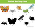 Shadow matching children educational game