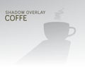 Shadow overlay coffe illustration window background Royalty Free Stock Photo