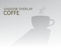 Shadow overlay coffe illustration window background